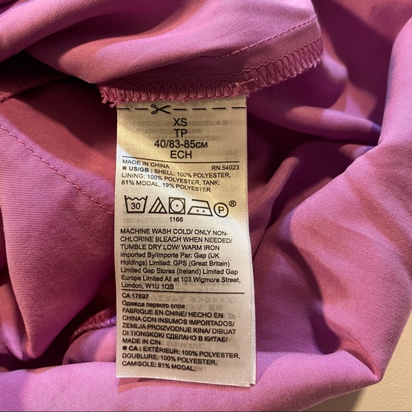 Never Worn $70 Banana Republic XS Asymmetrical Mixed Materials Orchid Sleeveless - Picture 9 of 9